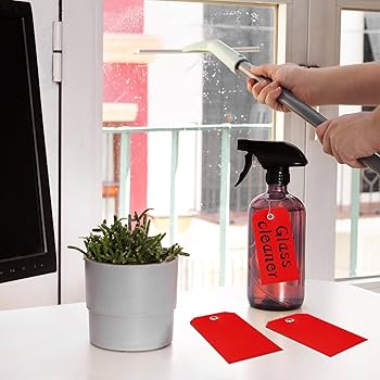 Amazon | 100個 赤いタグ 紐付き ブランク 配送タグ 金属